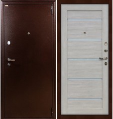 Металлическая дверь Лекс 1А Клеопатра Ясень кремовый (панель №66)