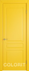 Межкомнатная дверь К2 ДГ желтая