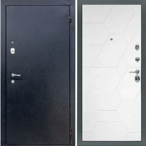 Входная дверь Cударь Diva ДИВА-510 Титан/М-16 Белый софт