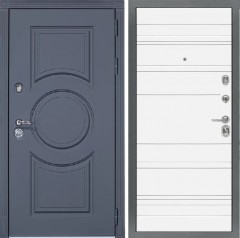 Входная дверь Cударь STR МХ-30 Софт серый/Д-5 Белый софт