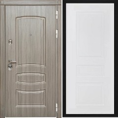 Входная дверь Cударь Diva ДИВА-МД-42 Сандал серый/Н-13 Белый софт