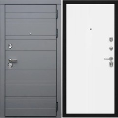 Входная дверь Cударь Diva ДИВА-МД-39 Серый матовый/Н-1 Белый софт