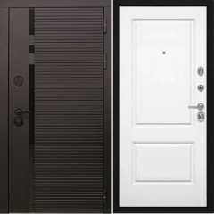 Входная дверь Cударь STR МХ-45 Черный кварц/Д-7 Белый софт
