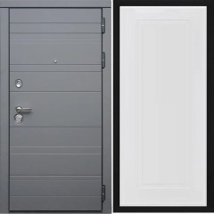 Входная дверь Cударь Diva ДИВА-МД-39 Серый матовый/Н-10 Белый софт