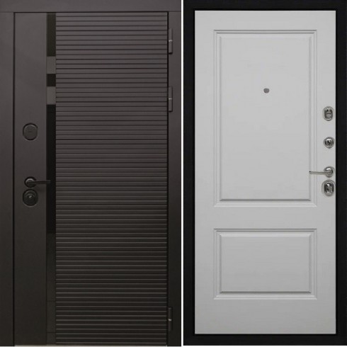 Входная дверь Cударь STR МХ-45 Черный кварц/Д-7 Силк маус