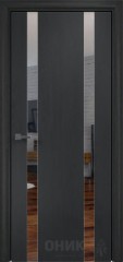Межкомнатная дверь Оникс Hi-tech Верона 2 Дуб графит, Зеркало