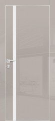 Дверь межкомнатная HGX-8 Латте глянец, стекло белое 