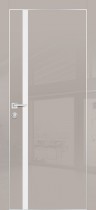 Дверь межкомнатная HGX-8 Латте глянец, стекло белое 
