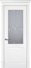 Межкомнатная дверь Текона Смальта-Bella 15 Белый ral 9003, стекло