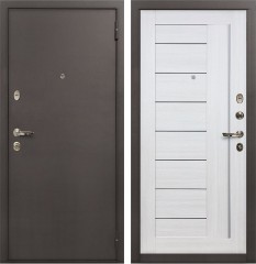Металлическая дверь в квартиру Лекс 1А Экошпон Верджиния Беленый дуб (панель №38)