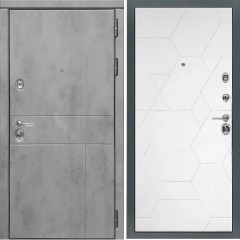 Входная дверь Cударь Diva ДИВА-МД-48 Бетон темный/М-16 Белый софт