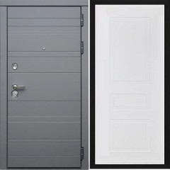 Входная дверь Cударь Diva ДИВА-МД-39 Серый матовый/Н-13 Белый софт