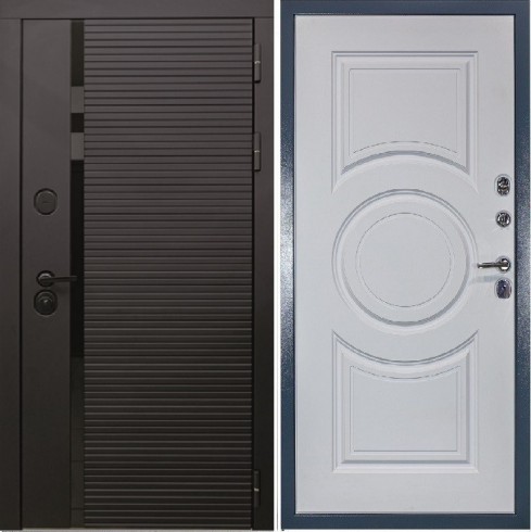Входная дверь Cударь STR МХ-45 Черный кварц/Д-8 Силк маус