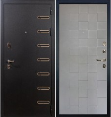 Металлическая дверь Лекс Квадро Графит софт (панель №72)