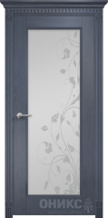 Межкомнатные двери Оникс Classic Италия 1 Дуб графит Сатинат белый Песок рисунок №6