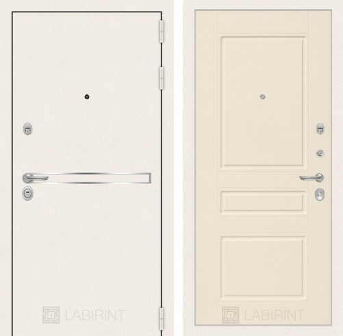 Входная дверь Лайн WHITE 03 - Крем софт
