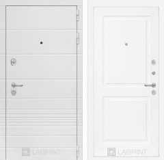 Металлическая дверь в квартиру Лабиринт Трендо 11 - Белый софт