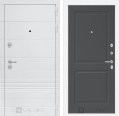 Металлическая дверь в квартиру Лабиринт Трендо 11 - Графит софт
