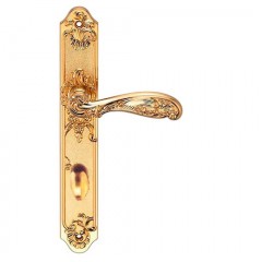 Дверная ручка Archie Genesis FLOR OL матовое золото (S. GOLD )
