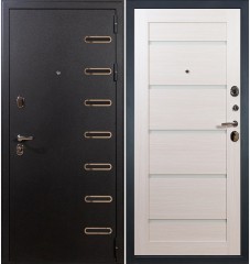 Металлическая дверь в квартиру Лекс Клеопатра Ясень кремовый (панель №66)