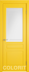 Межкомнатная дверь К2 ДО желтая