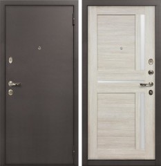 Металлическая дверь в квартиру Лекс 1А Экошпон Баджио Кремовый ясень (панель №49)