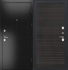 Металлические входные двери в квартиру L-3b Серебряный Антик/ФЛ-643 Венге Поперечный