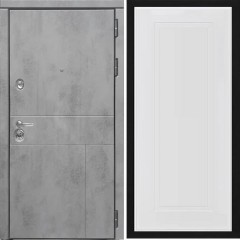 Входная дверь Cударь Diva ДИВА-МД-48 Бетон темный/Н-10 Белый софт