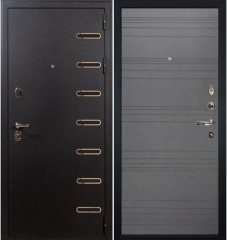 Металлическая дверь в квартиру Лекс Графит софт (панель №70)