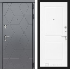 Металлическая дверь Лабиринт COSMO 11 - Белый софт