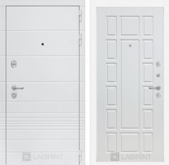 Металлическая дверь в квартиру Лабиринт Трендо 12 - Белое дерево