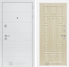 Металлическая дверь в квартиру Лабиринт Трендо 12 - Беленый дуб