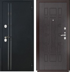 Входные двери L-37 Черный Муар с Блестками/ПВХ 244 Венге