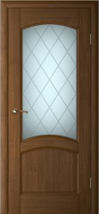Межкомнатная дверь Текона Вайт 01 Дуб стекло