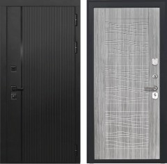 Входные двери L-45 Черный Кварц/ФЛ-259 Дуб с Пилением