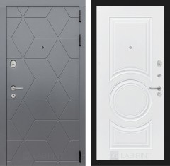 Металлическая дверь в квартиру Лабиринт COSMO 23 - Белый софт
