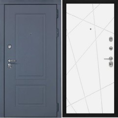 Входная дверь Cударь STR МХ-38 Ясень графит/Д-11 Белый софт
