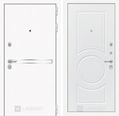 Металлическая входная дверь Лайн WHITE 23 - Белый софт