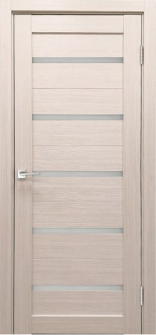 Межкомнатная Дверь Верда Лайт-3, Кремовая лиственница, Стекло Сатинато Белое