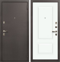 Металлическая дверь в квартиру Лекс 1А Вероника Белая эмаль (панель №55)