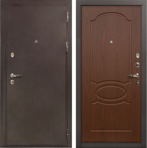 Металлическая дверь в квартиру Лекс 5А Цезарь Береза мореная (панель №12)