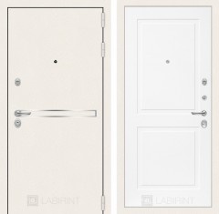 Металлическая входная дверь Лайн WHITE 11 - Белый софт