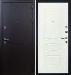 Металлическая дверь Лекс Рим Белая шагрень (панель №68)