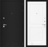 Металлическая дверь Лабиринт CLASSIC шагрень черная 11 - Белый софт