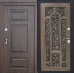 Металлические входные двери в квартиру L-21 Nussabaum/Д-19 Грецкий Орех