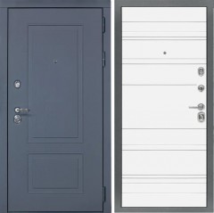 Входная дверь Cударь STR МХ-38 Ясень графит/Д-5 Белый софт