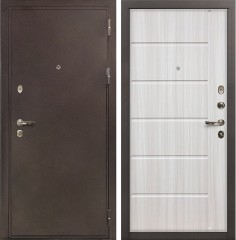 Металлическая дверь в квартиру Лекс 5А Цезарь Сандал белый (панель №42)