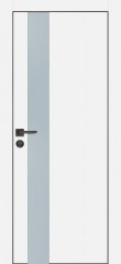 Дверь Profilo Porte PX-10 Белый, кромка с 4-х сторон LACOBEL лунный