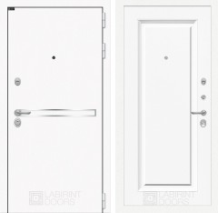 Металлическая входная дверь Лайн WHITE 27 - Эмаль RAL 9003