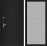 Металлическая дверь Лабиринт CLASSIC шагрень черная 13 - Грей софт